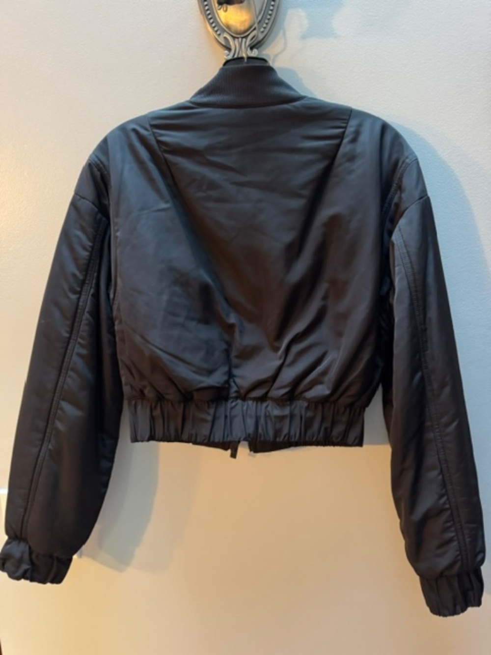 Alo Cropped Bomber Jacket, Small - Picture 6 of 7